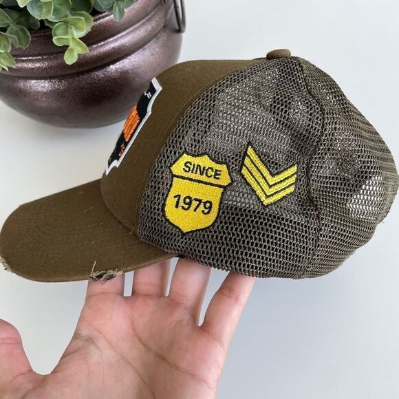 VIP Clothing 1979 Army green Patch Baseball Cap - Picture 4 of 7